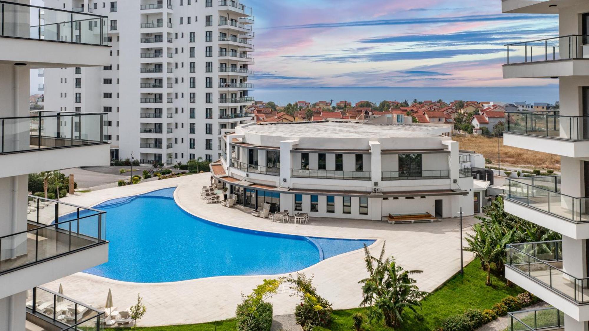 Terra Apartments In Caesar Blue Resort, Fixed Lunch Till 3Pm, Gym, Heated Pool, Sauna, Kids Club Rizokarpaso Exteriör bild